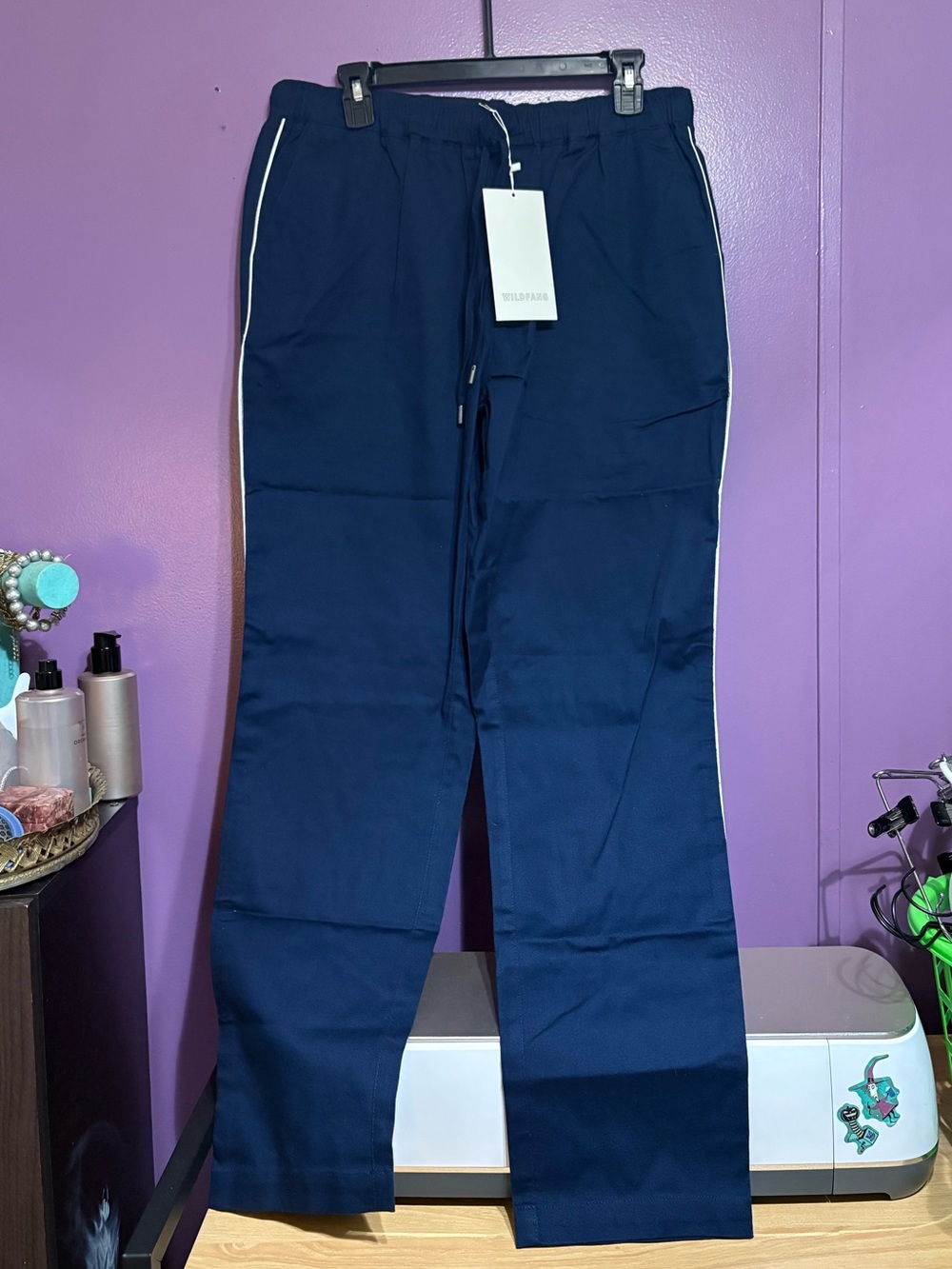 Wildfang women Navy pants trousers